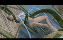 Monster tentacles fuck animated slut